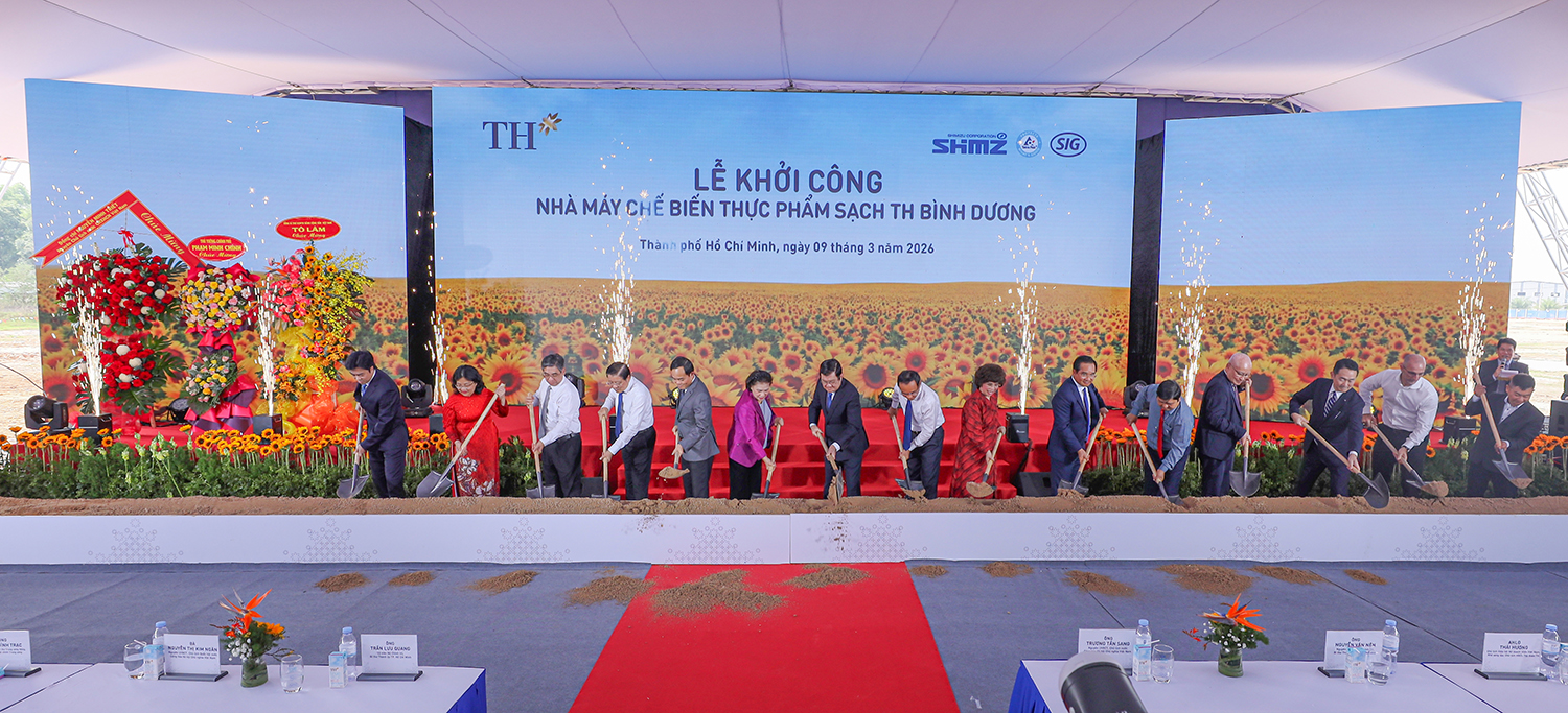 Tập đoàn TH khởi công Nhà máy Chế biến thực phẩm sạch TH Bình Dương: Mốc son mới trên con đường vì sức khỏe cộng đồng

